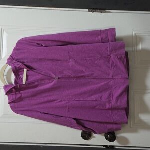 Tek Gear Drytek Women's Vibrant Purple Zip-Up Hoodie Jacket. 1x 2 Pockets